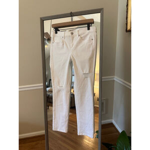 Women's‎ LOFT White Skinny Crop Jeans Size 0
